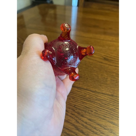 Guernsey Saratoga Indian Chief Toothpick Holder Ruby Glass 1903 Pittsburgh - Picture 7 of 14